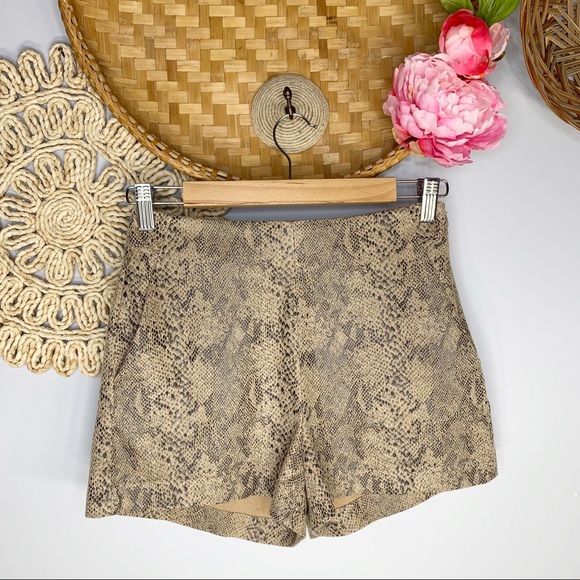Zara Pants - Zara | Snake Print High Waisted Shorts Stretch